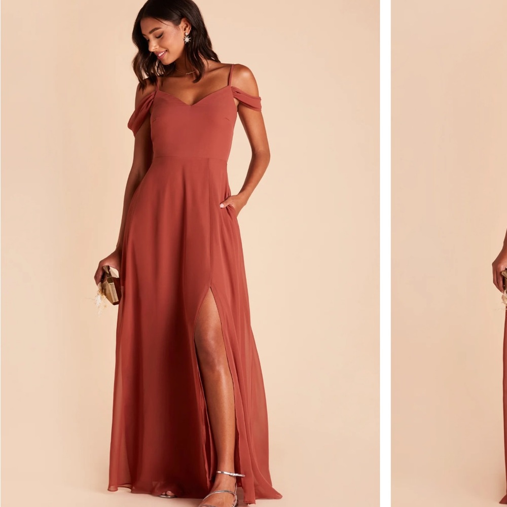 Birdy Grey Devin Convertible Bridesmaid Dress in Spice. Size XXL